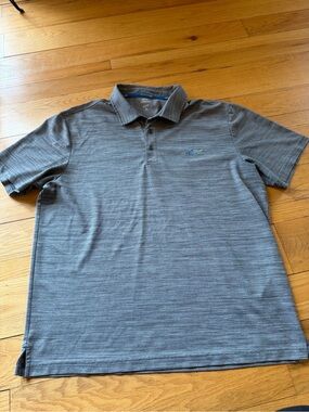 Attack Life by Greg Norman Heathered Gray Polo Shirt